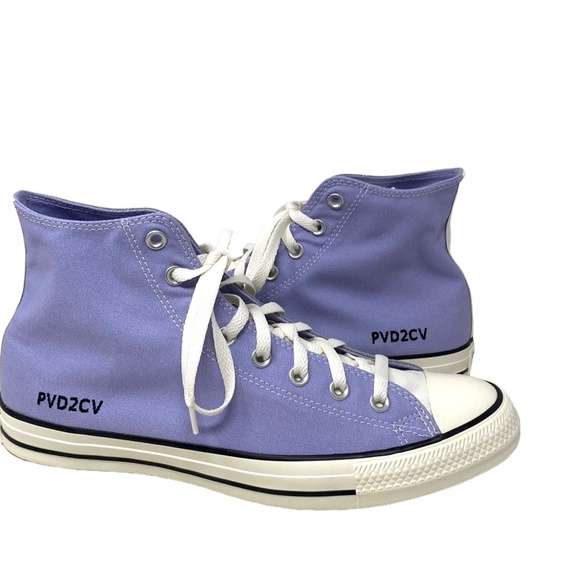 Converse Chuck Taylor Shoe High Top Gray Violet Canvas Men's Custom 152620C-WWVW - Picture 2 of 9